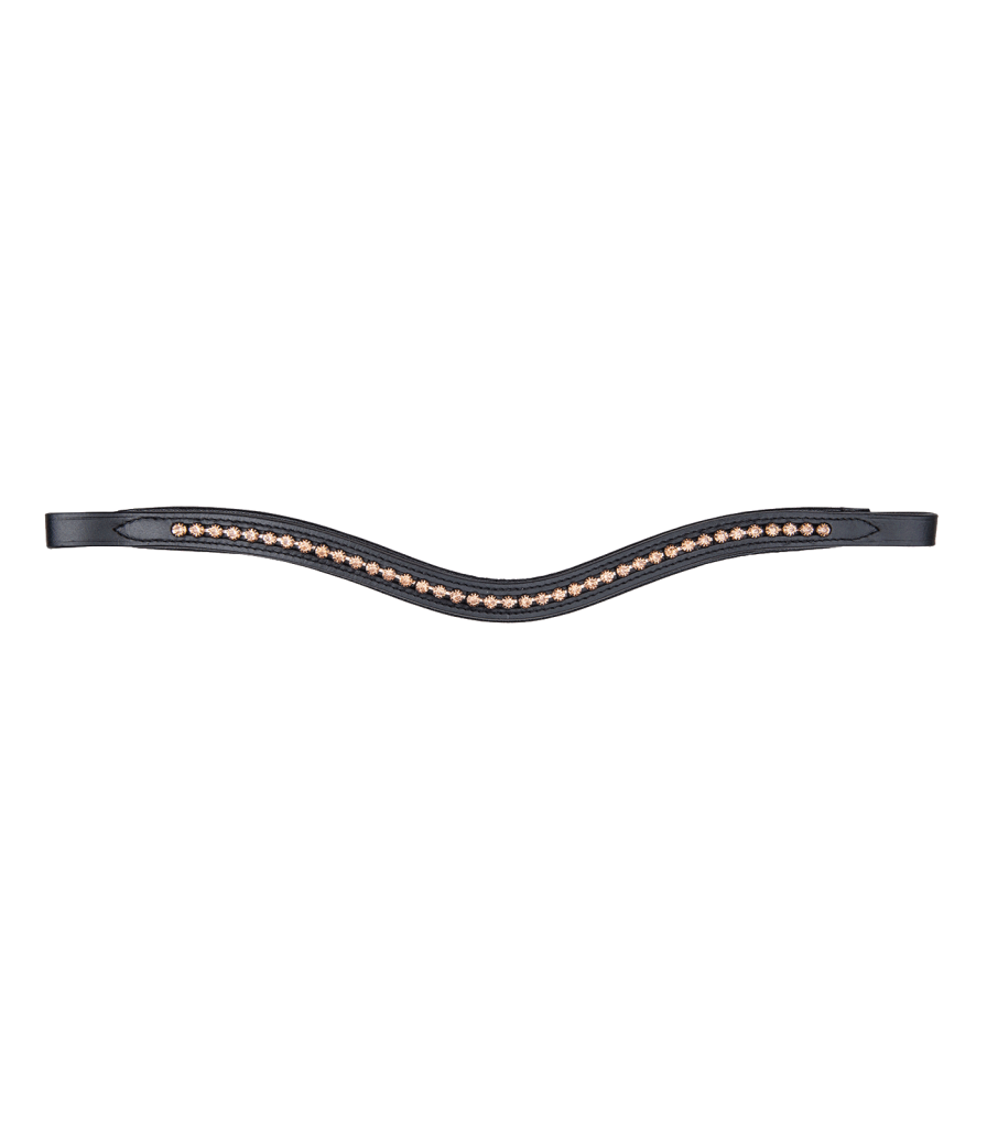 Uzdečka Star kožená Rosemary ROSE GOLD